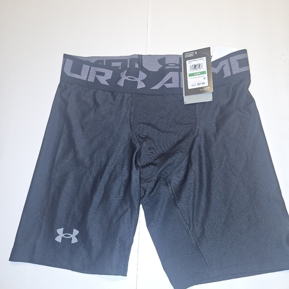 Men's Under Armour 1289566 UA HeatGear Armour Black Compression Shorts - Picture 11 of 15